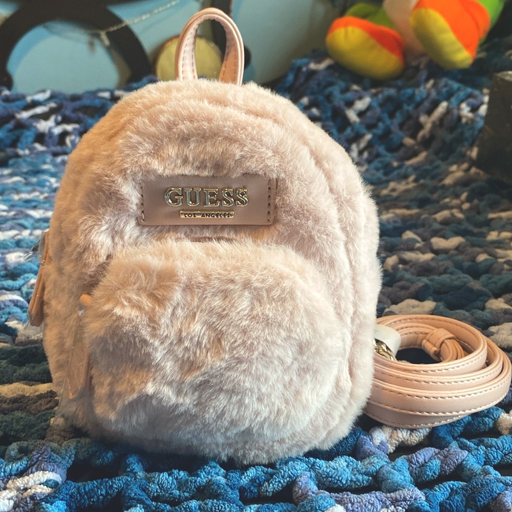 Pink Guess mini backpack